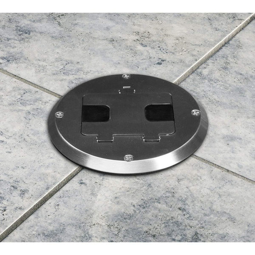 Imagen 6 de 6 de Kit-hubbell Raco 6239ss Ronda De Acero Inoxidable Caja De Su