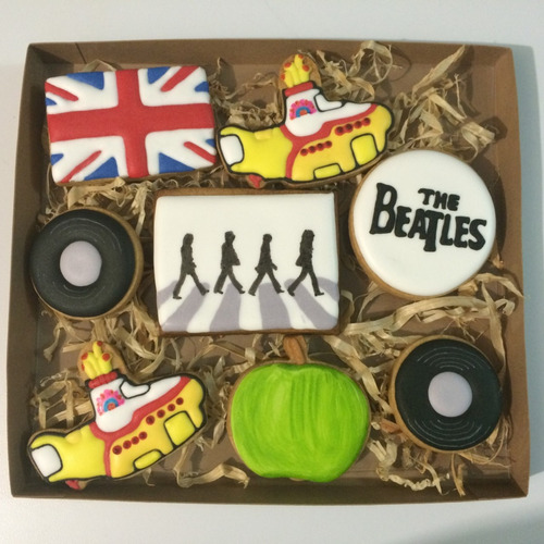 Galletas Decoradas Papa Esposo Amigos Cumpleaños The Beatles