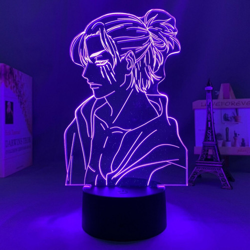 3d Led Anime Lámpara Ataque En Titan 4 Armin Arlert Figur