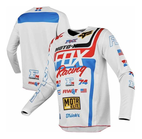 Jersey Enduro/cross Fox Racing Rtw White