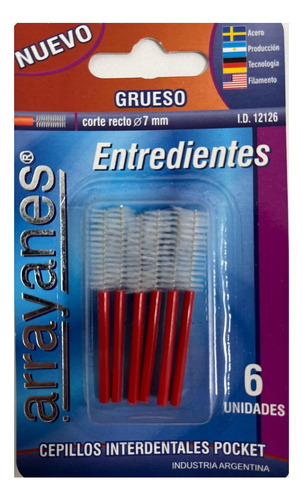 Cepillos Interdentales Con Mango Arrayanes Pocket Recto 7mm