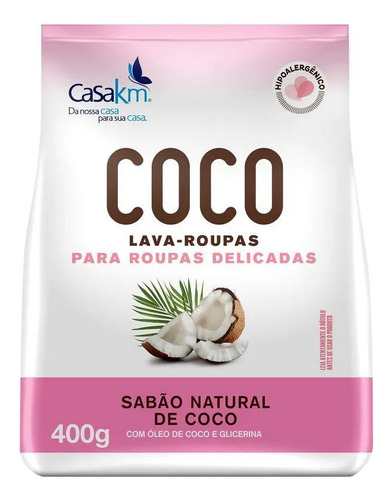 Lava-roupas Coco Casa Km Roupas Delicadas 400g