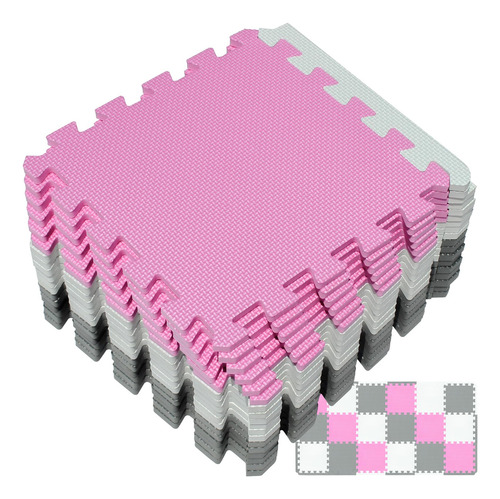 Alfombra De Juego Puzzle Foam Para Bebés Yostrong®, 18 Ficha