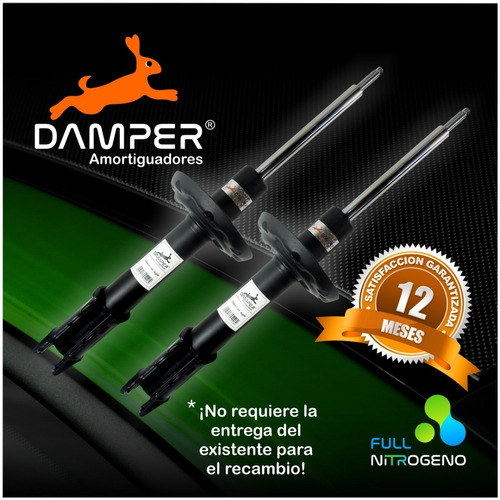 Kit X2 Amortiguadores Vw. Voyage Del. Reparados A Nuevo