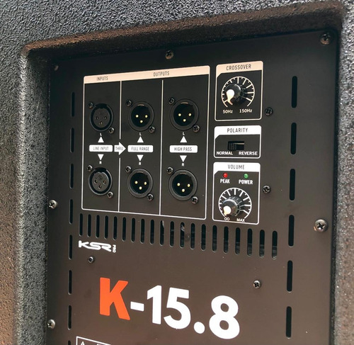 Sub Ativo 15 Ksr Pro 800w Rms K-15.8a Woofer Jbl Limiter + Cor Preto