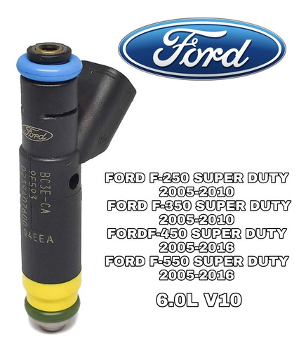 Inyector De Gasolina Ford F250 F350 Super Duty 6.8l Fj931