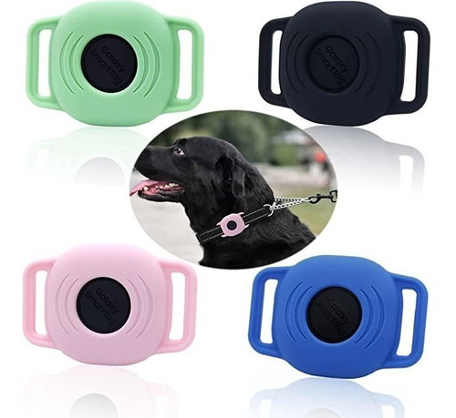 4 Fundas De Silicona Para Galaxy Smarttag Collar Perro Gato 