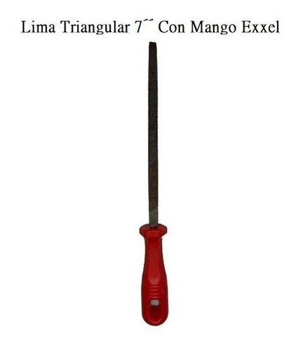 Lima Triangular 7´´ Con Mango Exxel