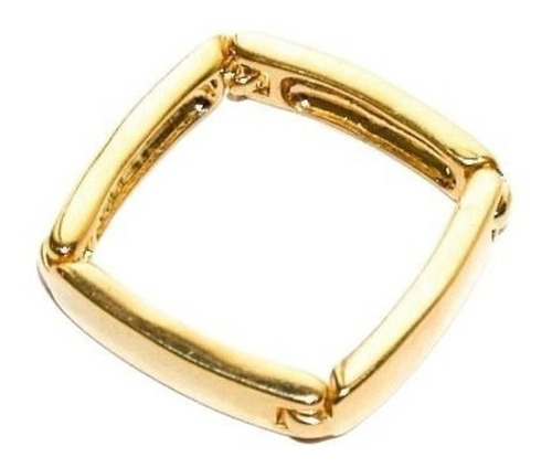 Anillo Laminado En Oro 18k Cuadrado Calidad Rommanel