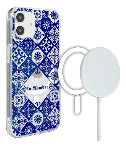 Funda Para iPhone Magsafe Diseño Mexicano Talavera Nombre