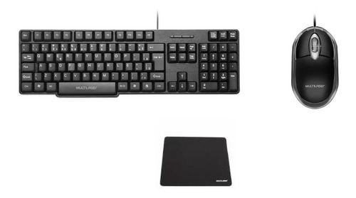 Kit Teclado Mouse + Mouse Pad 3 Anos De Garantia + Nfe