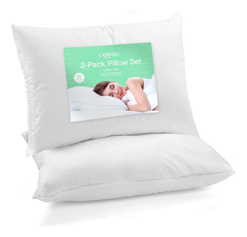 Almohadas Hoteleras Para Cama Relleno De Microfibra Estandar