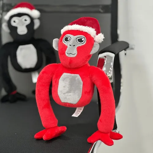 Rojo Gorilla Tag Peluche Muñeca Juguete Cumpleaño Regalo