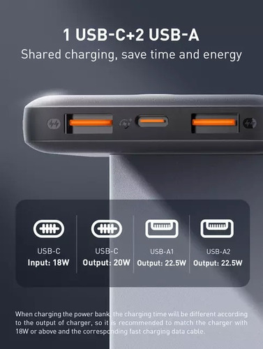 Imagen 4 de 10 de Ldnio P10 Powerbank Bateria Externa 10000mah Carga Rapida
