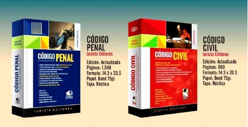 Código Civil + Código Penal Actualizados Nuevos Originales 