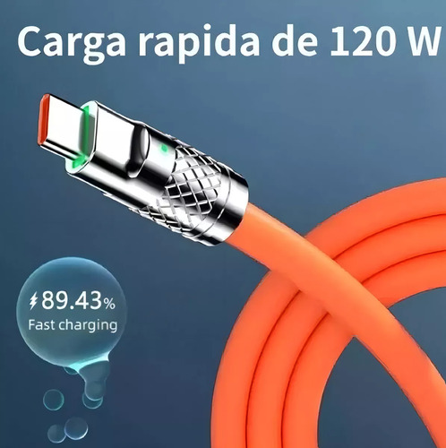 Cable De Carga Rapida Usb 3en1 Silicona Para Android,iPhone