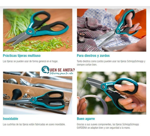 Imagen 2 de 7 de Tijera Multiusos Para Jardin Acero Inoxidable Gardena