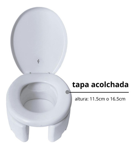 Silla Inodoro Adaptador Elevador Discapacitados Mayores