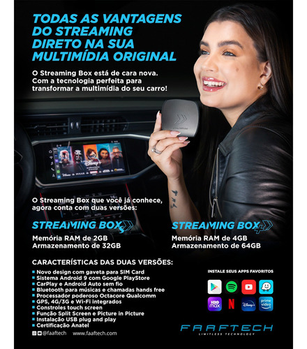 Sistema Android Multimídia Pioneer Com Carplay Streaming Box