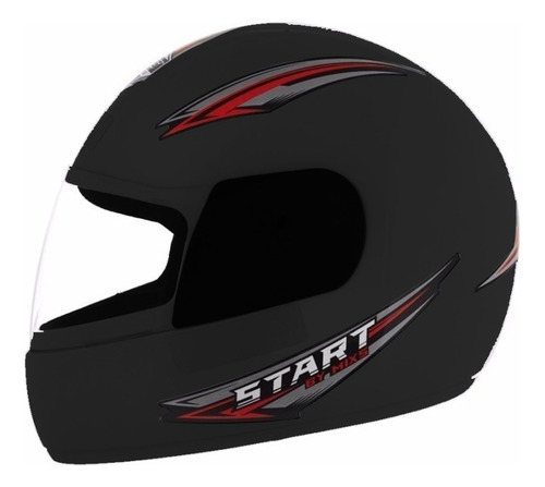 Casco Cascos Integral Para Moto Aprobado Mixs Start Fama