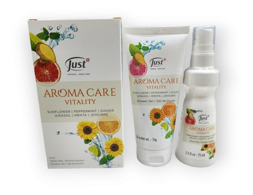 Combo Aroma Care Vitality Gel Ducha Bruma Corporal Just C