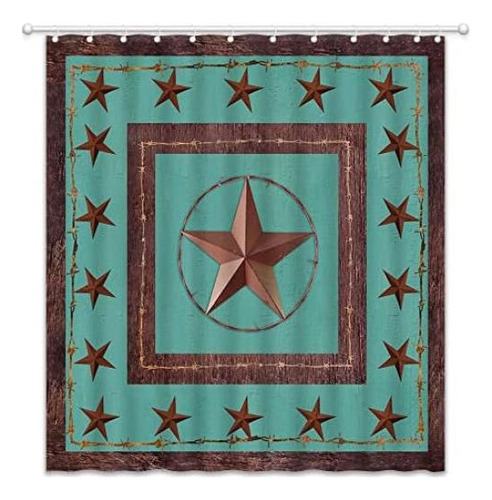 Gixkoxe Cortina Ducha Texas Estrella Del Oeste Texas, Puerta