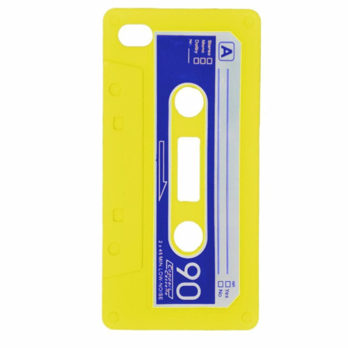 Capa Para iPhone 4 E 4s Fita Cassete Cb02 Amarela Unik