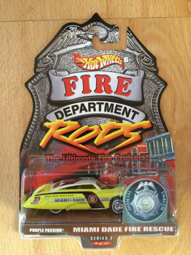 Hot Wheels Fire Department Rods Bomberos Miami .