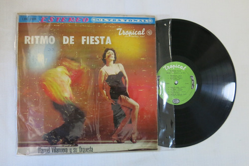 Vinyl Vinilo Lp Acetato Manuel Villanueva Ritmo De Fiesta 