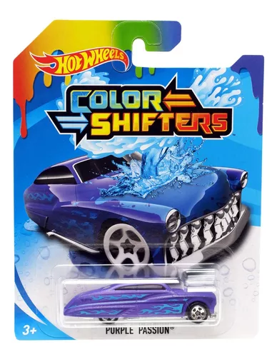 Carrinho hot wheels que muda de cor