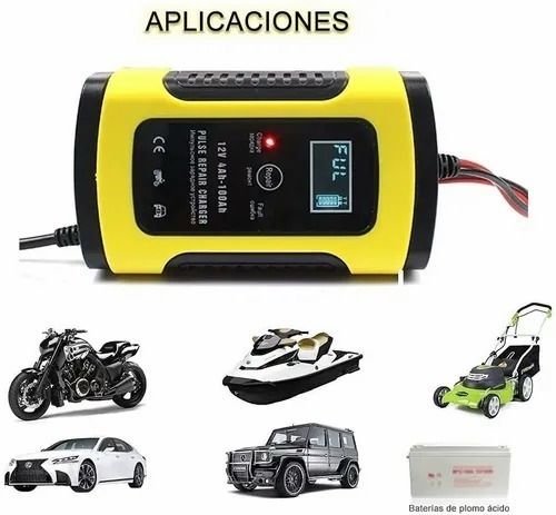 Imagen 8 de 10 de Cargador Batería Automóvil Moto 12v Inteligente Carga Rápida