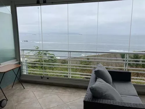 Arriendo Depto Marzo-dic 2 Dorm. Vista Al Mar Av. Borgoño