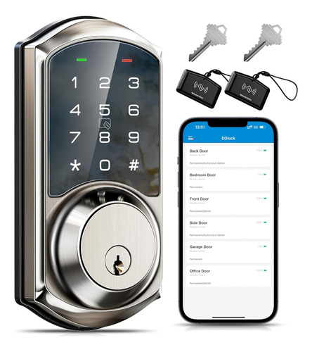 Cerrojo Inteligente Veise Con Control De Aplicaciones, Entra