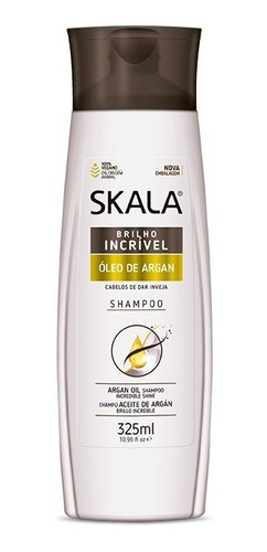 Shampoo De Argan Skala Liberado 325ml Nutrición Y Brillo