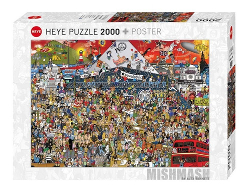 Imagen 1 de 6 de Rompecabezas 2000 Heye Imagen Musica Inglesa Puzzle Londres
