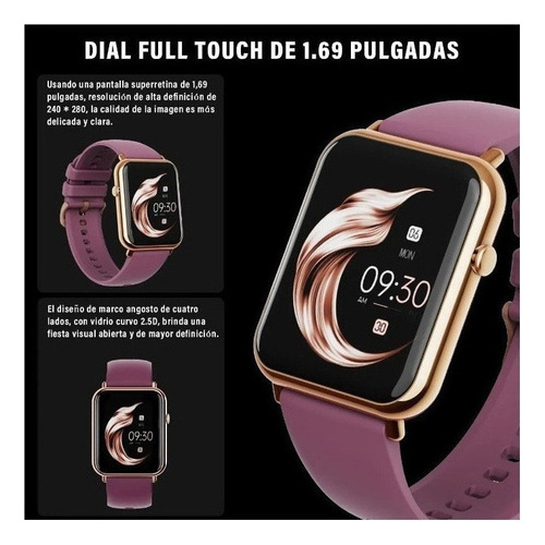 Reloj Inteligente Impermeable Sports Smartwatch Para Mujer