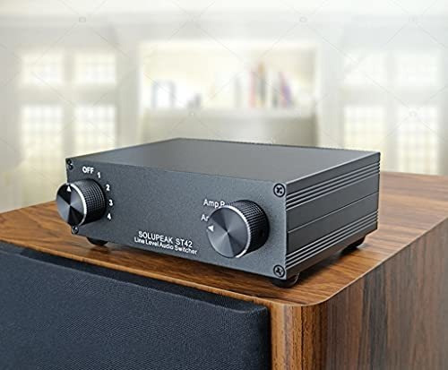 Switch Pasivo Hi-fi Rca 4 Entradas 2 Salidas - Solupeak St42
