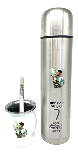 Termo Y Mate De Acero Con Grabado Full Color Personalizado