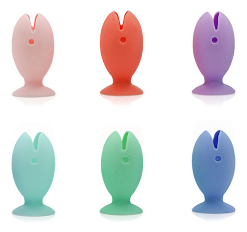 Soporte De Silicona Para Cepillos De Dientes Con Forma De Pe