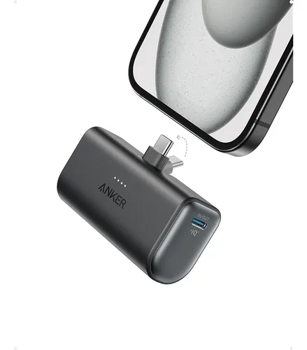 comprar Power Bank Bateria Externa Anker Nano 5000 Mah 22.5 W, Usb-c Color Negro Portátil