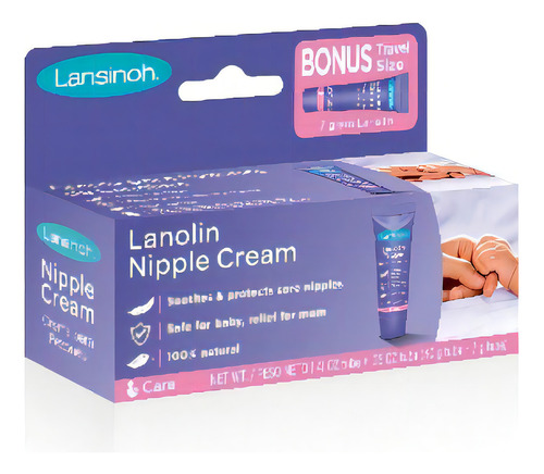 Crema Lanolina Lansinoh Hpa Tubo 40 Gr + 7 Gr