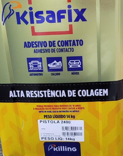 Cola Alta Temperatura Contato P/ Aplicação Para Pistola 2400