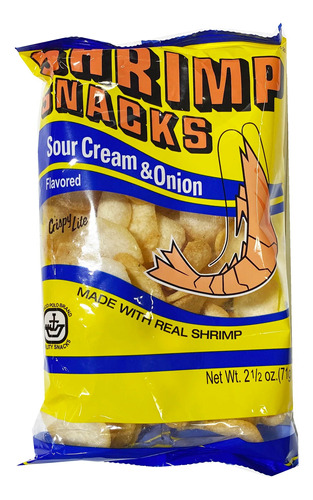 Shirimp Snacks Cour Cream & Onion 71g