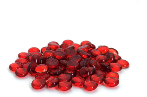 Gemas De Vidrio Decorativas Royal Imports 2kg - 20mm Rojo