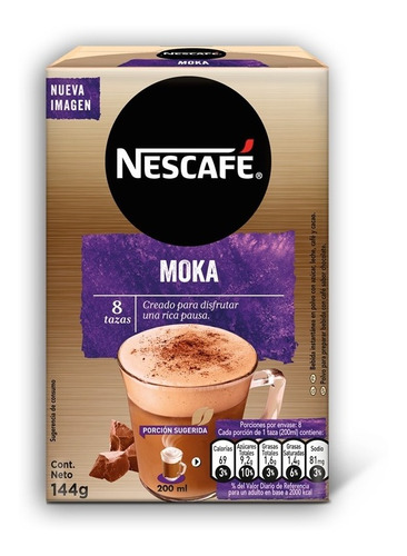 Café Nescafé Moka Caja 8x18grs