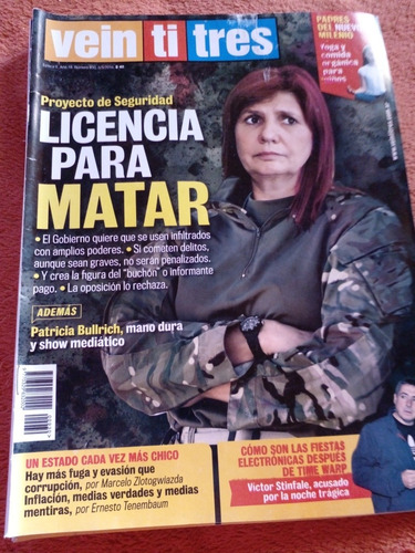 Revista Veintitrés Tinelli Moyano 5 5 2016