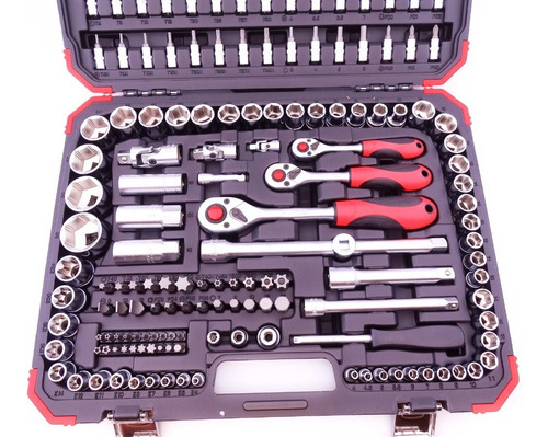 Imagem 5 de 9 de Jogo Soquetes Gedore Red Kit Ferramentas 172 Peças R45603172