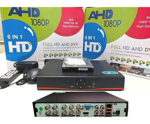 Dvr 8 Canais + Hd 500gb Gravador Full Hd1080p App Xmeye 6x1