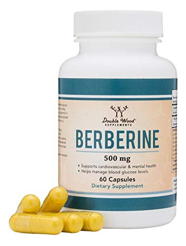 Cápsulas De Berberina Hcl - 60 Unidades, 500 Mg - Potente Ac