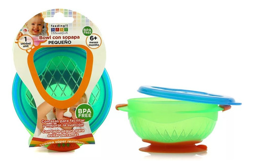 Bowl Pequeño Con Asas Sopapa Y Tapa Bebes Baby Innovation